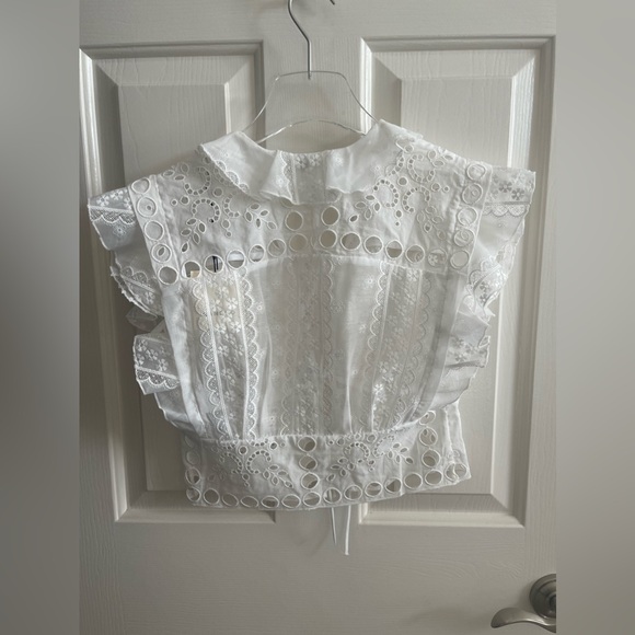 Sandro Ruffled Crop Top - Picture 7 of 7